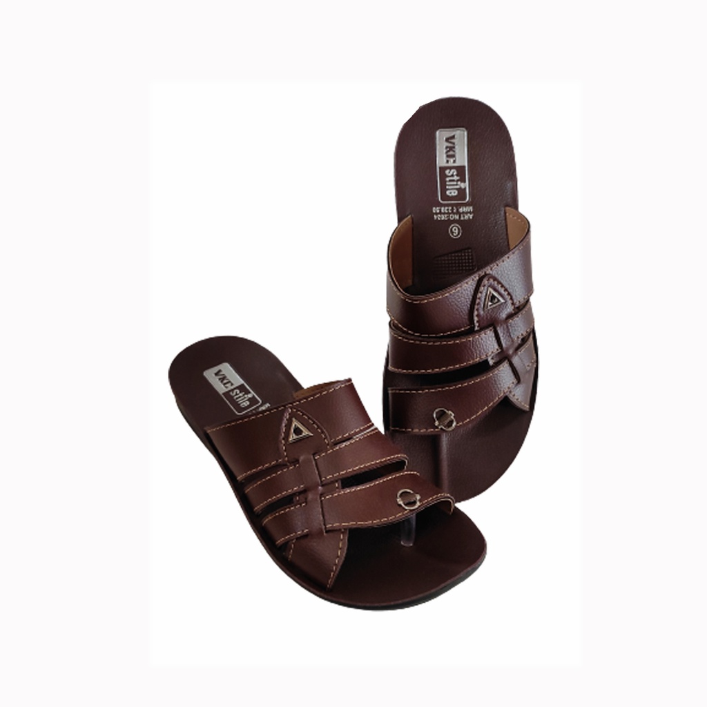 VKC MEN'S CASUAL WASHBLE CHAPPAL BROWN