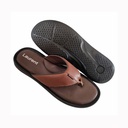 LAURENT 6102 MEN'S CASUAL LETHER CHAPPAL BROWN