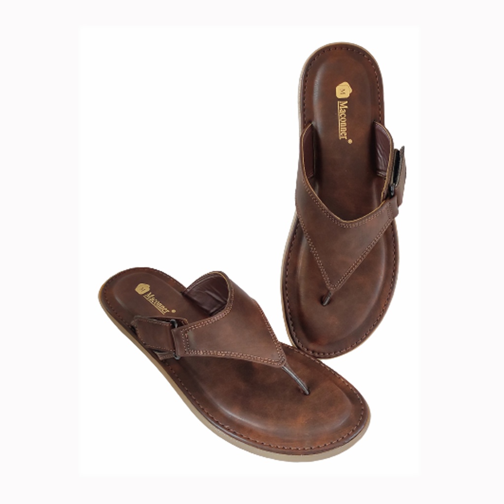 MACONNER MEN'S CASUAL CHAPPAL BROWN