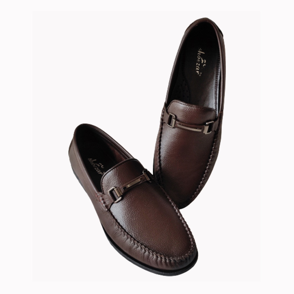 SHOEZAR MEN'S CASUAL LETHER LOAFER BROWN