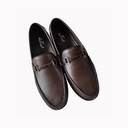 SHOEZAR MEN'S CASUAL LETHER LOAFER BROWN