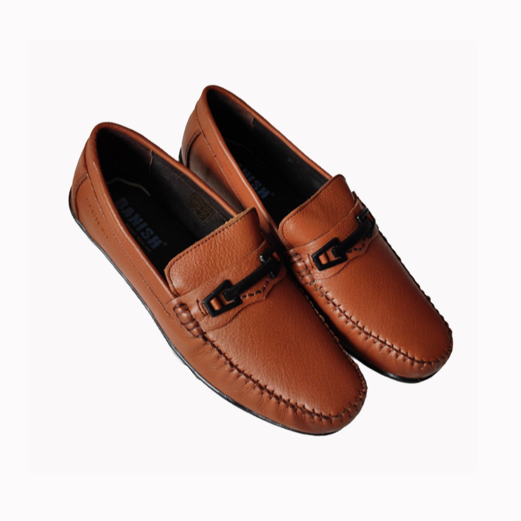 BANISH MEN'S CASUAL LOAFER'S SHOES TAN