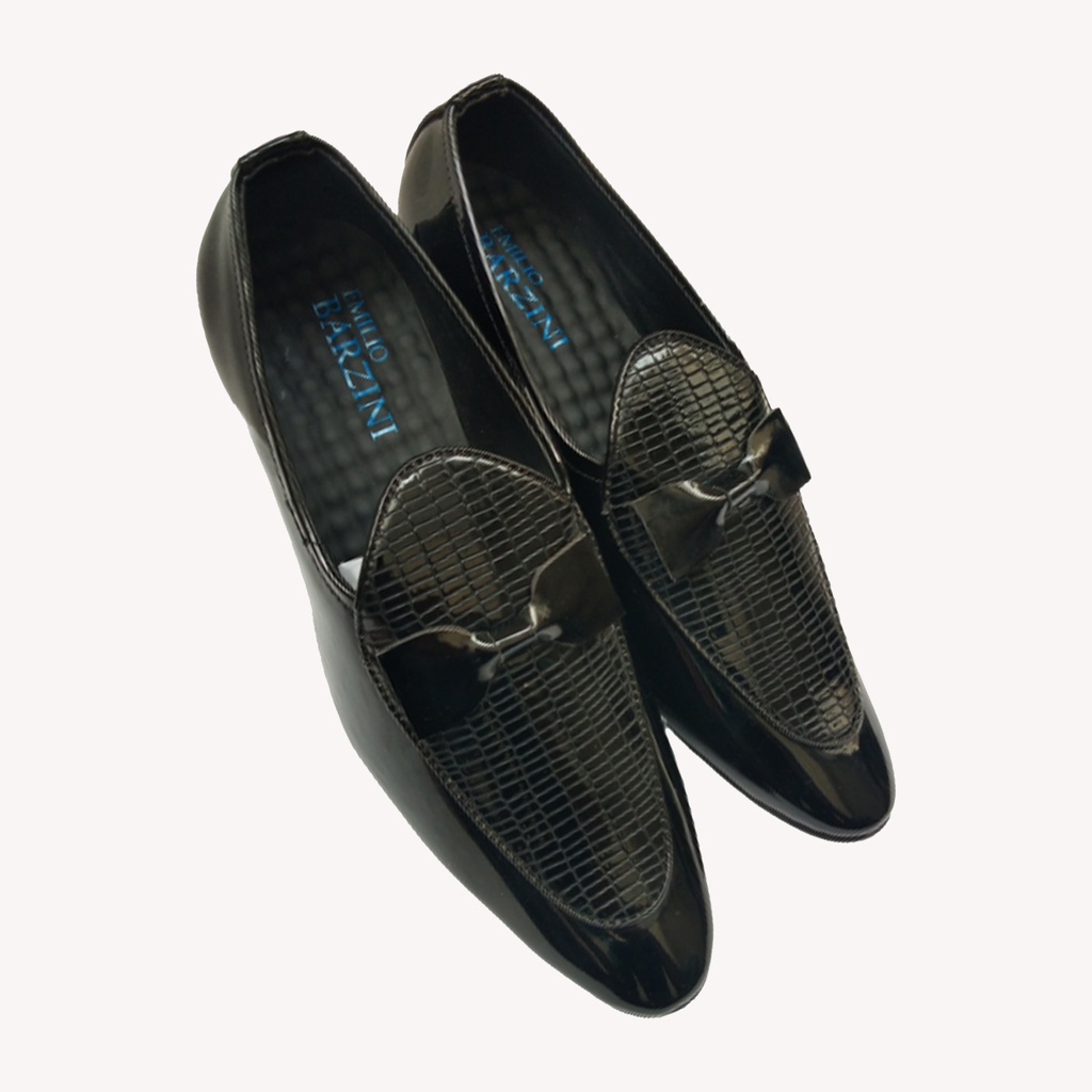 MEN'S CASUAL LOAFER MIRROR SHINE BLACK