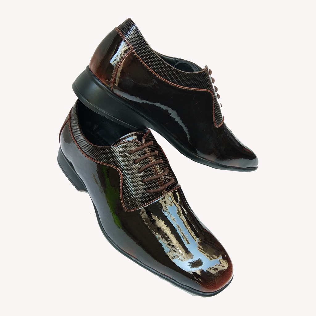 MEN'S MIRROR SHINE FORMAL SHOE BROWN