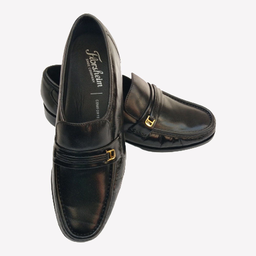 FLORSHEIM MEN'S LEATHER SHOE BLACK