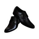 SHOEZAR MEN'S LEATHER SHOE BLACK