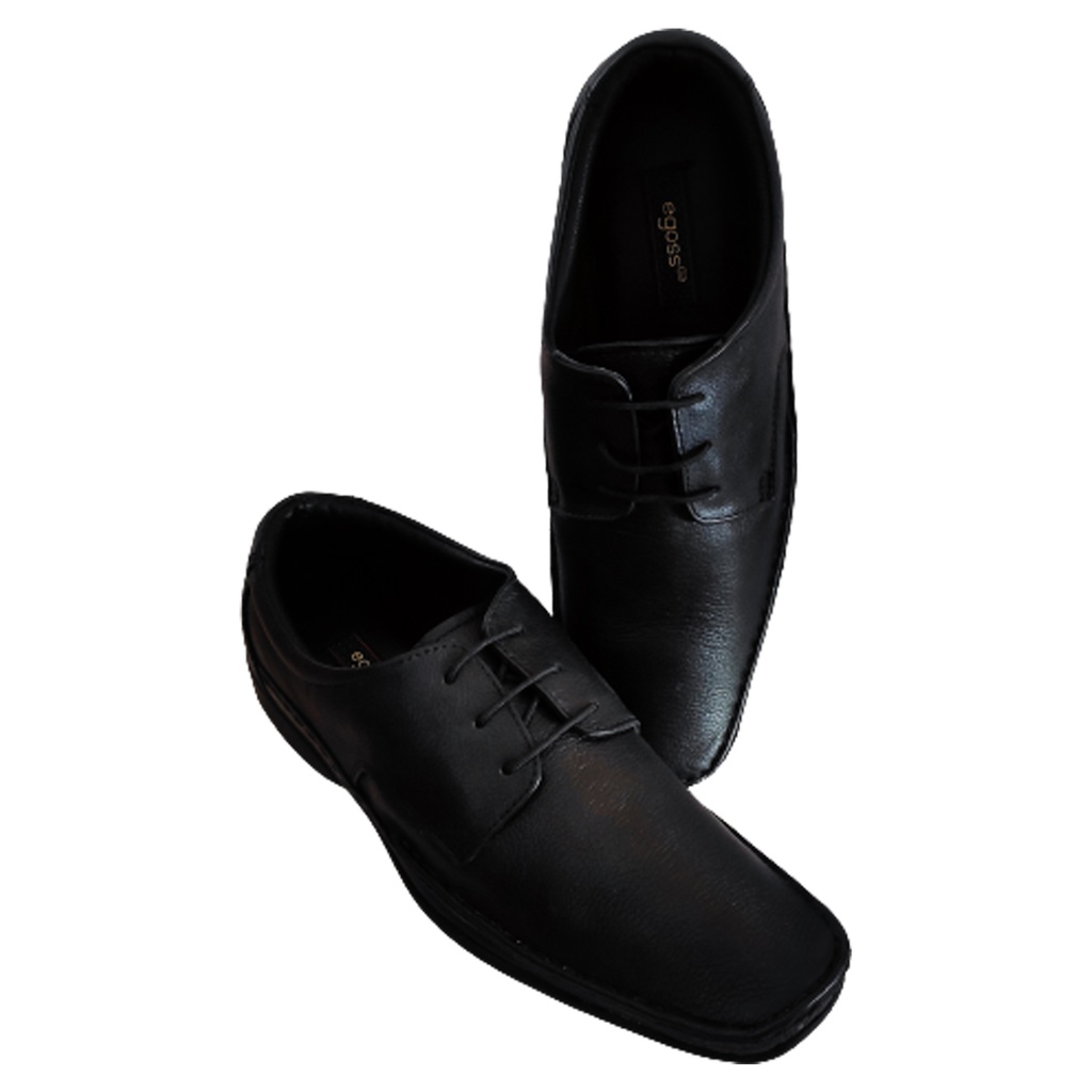 EGOSS MEN'S LEATHER SHOE BLACK