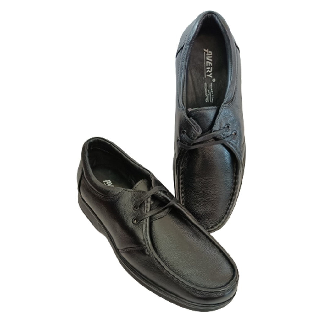 AVERY MEN'S LETHER SHOES BLACK