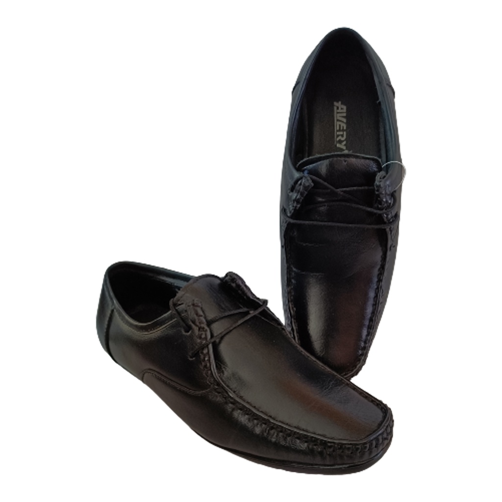 AVERY MEN'S LETHER SHOES BLACK