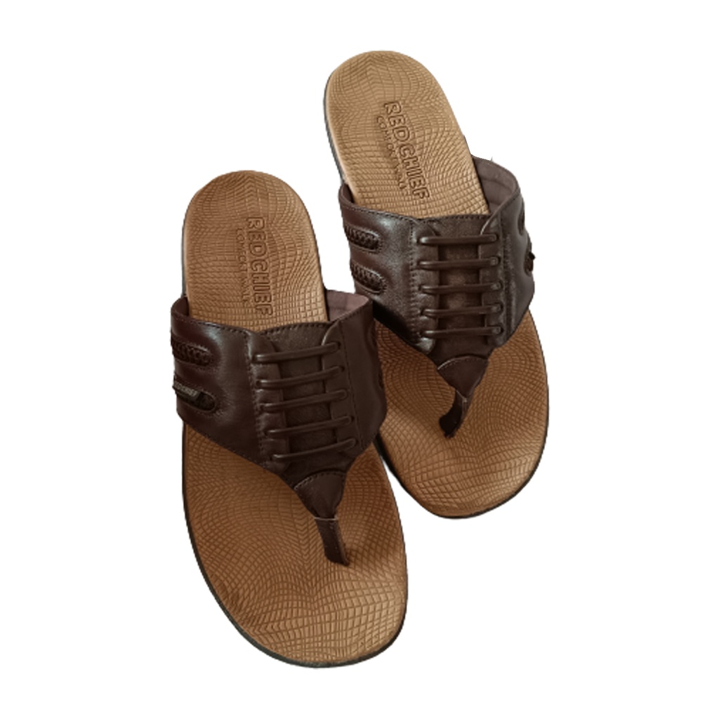 RED CHIEF MENS CASUAL CHAPPAL BROWN