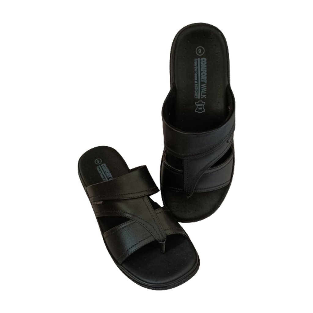 RED CHIEF MEN'S CASUAL CHAPPAL BLACK