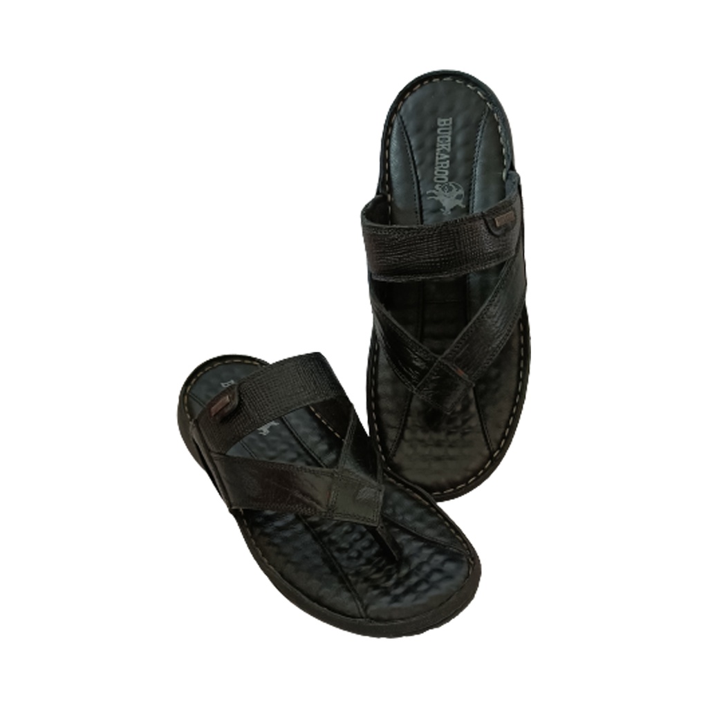 BUCKAROO MEN'S CASUAL CHAPPAL BLACK