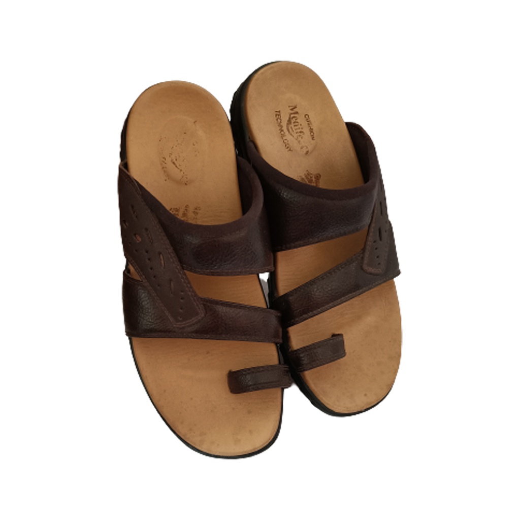 MEDIFEET MEN'S ORTHO CASUAL CHAPPAL BROWN