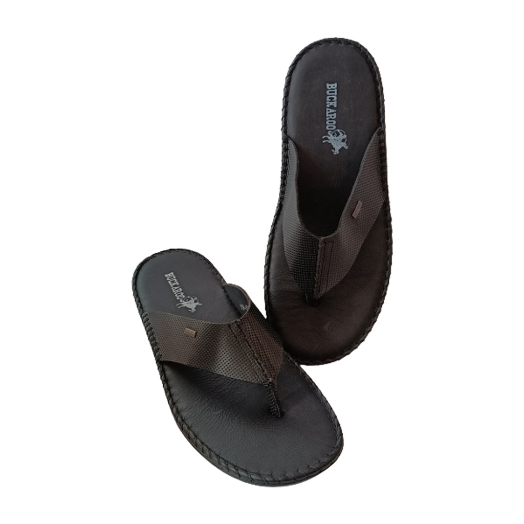 BUCKAROO MEN'S CASUAL CHAPPAL BLACK