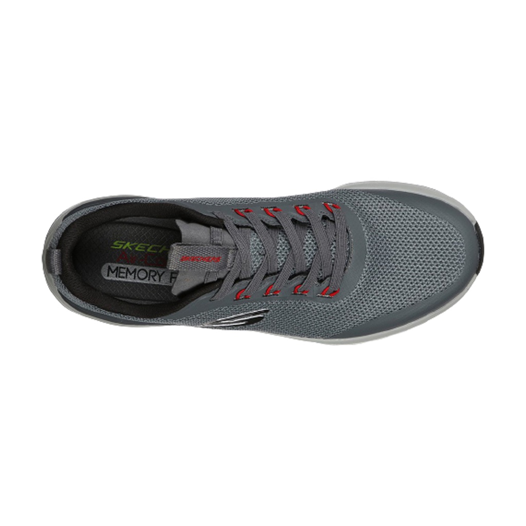 SKECHERS 232031  MEN'S SPORT SHOE GREY/RED