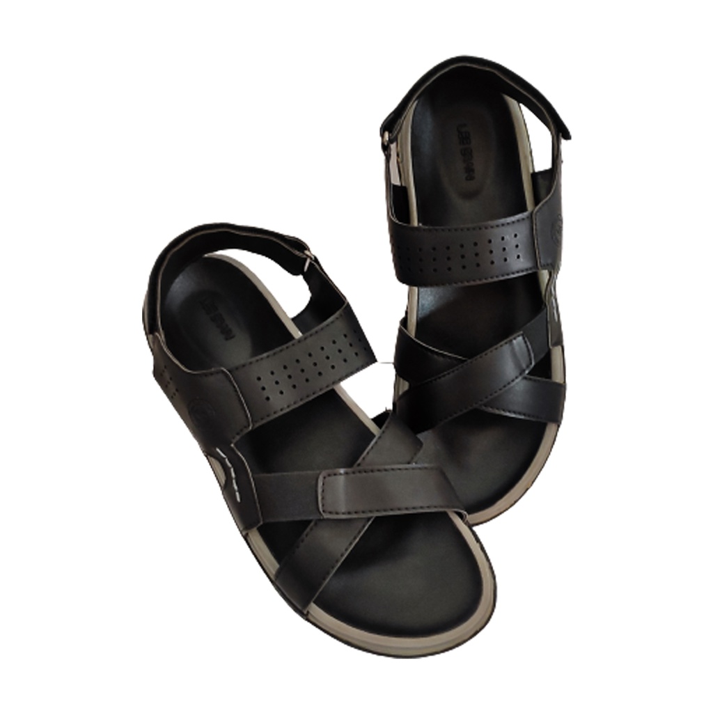 LEE GRAIN MEN'S CASUAL SANDAL BLACK