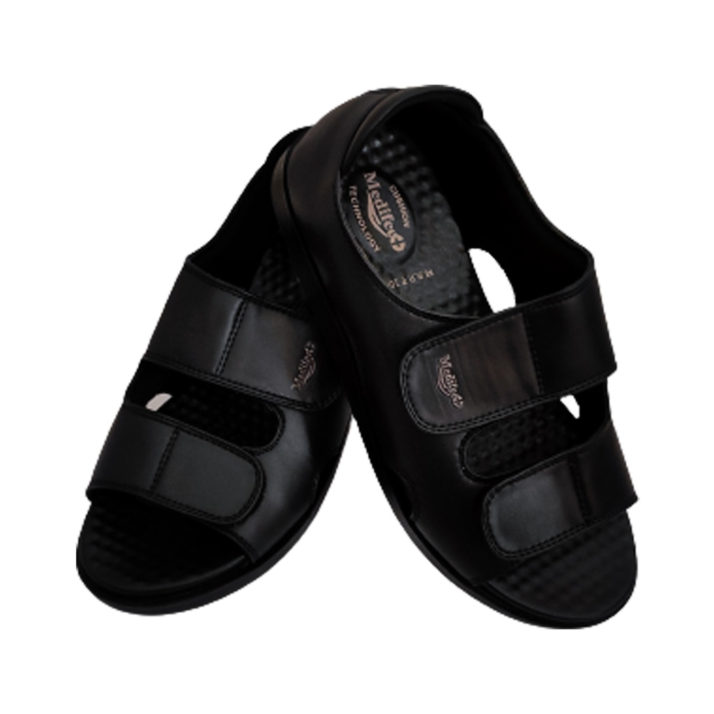 MEDIFEET MEN'S ORTHO CASUAL SANDAL BLACK