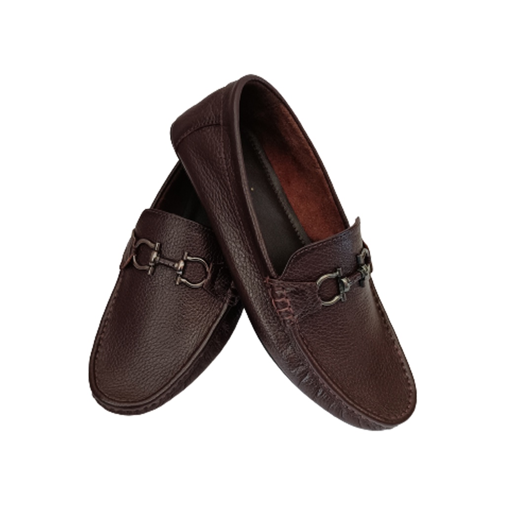 MARTIN MEN'S CASUAL LOAFER SHOE BROWN