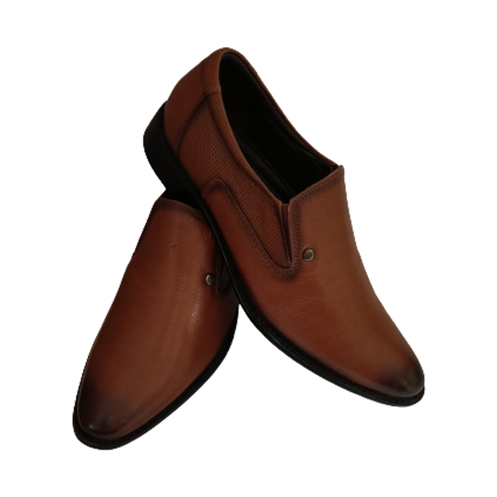 SHOEZAR 1464 MEN'S LEATHER FORMAL SHOE TAN