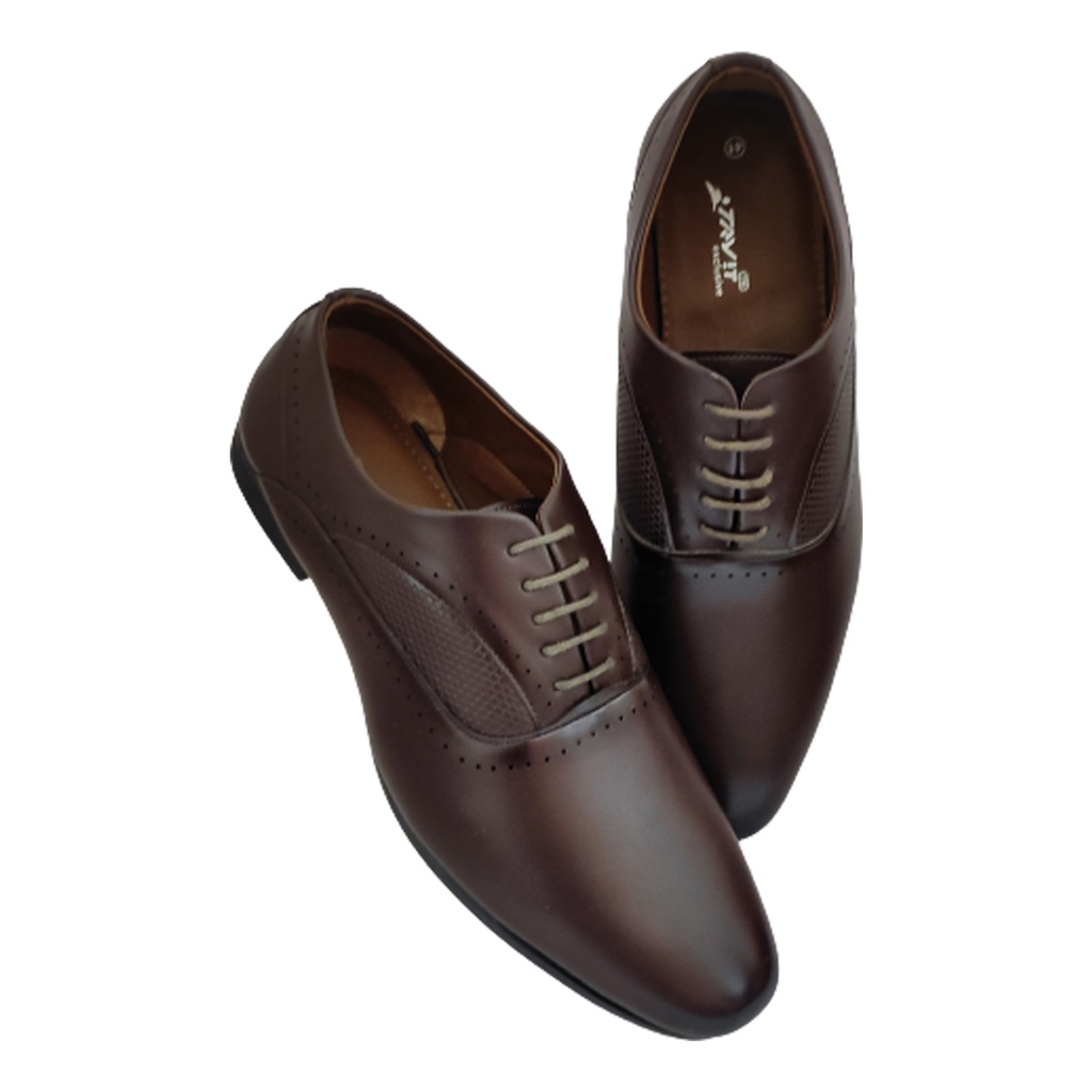 TRYIT  MEN'S FORMAL SHOE BROWN