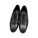 CORZY BEES MEN'S LEATHER SHOE BLACK