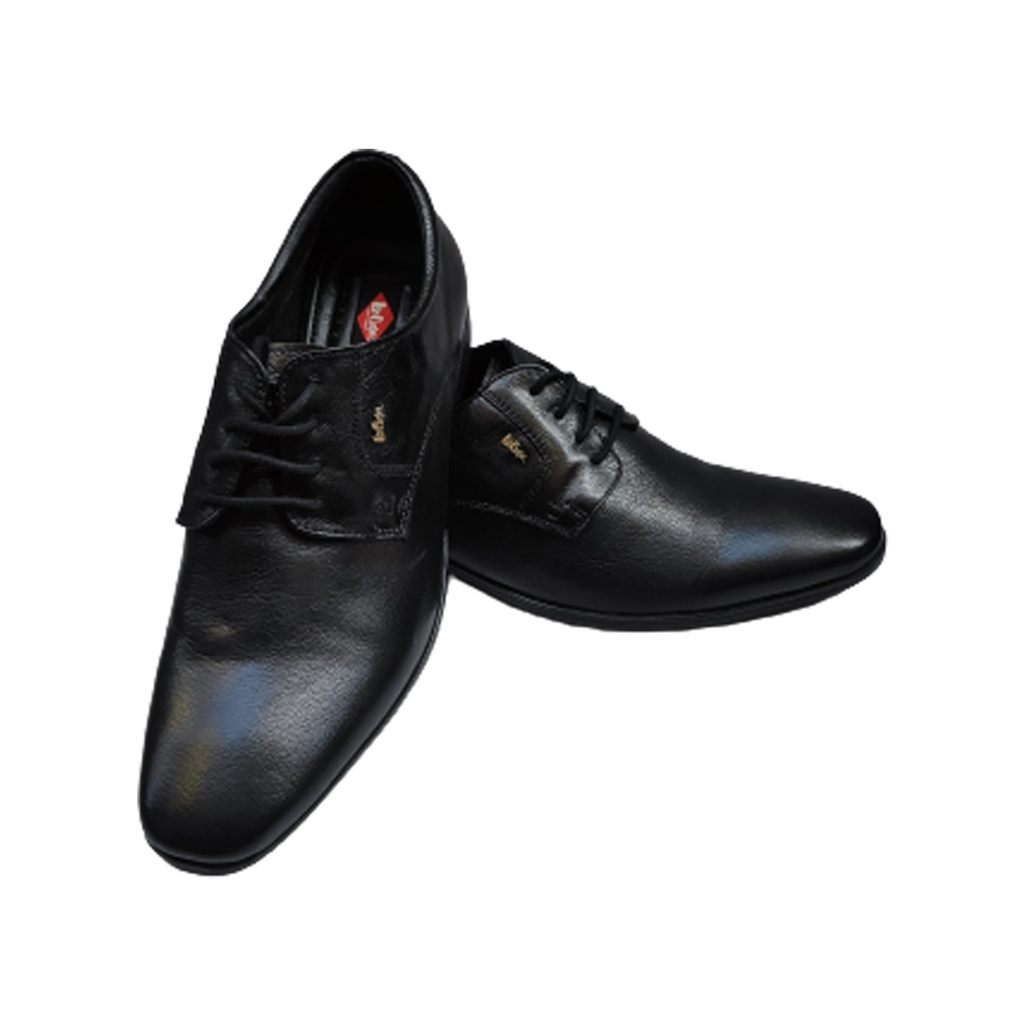 LEE COOPER MEN'S LEATHER SHOE BLACK