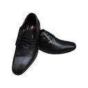 LEE COOPER MEN'S LEATHER SHOE BLACK