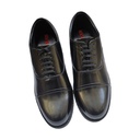 VALENTINO MEN'S LEATHER POLICE SHOE BLACK