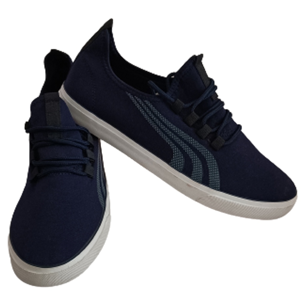 FOOTZIEE MEN'S CASUAL SNEAKERS BLUE/WHITE