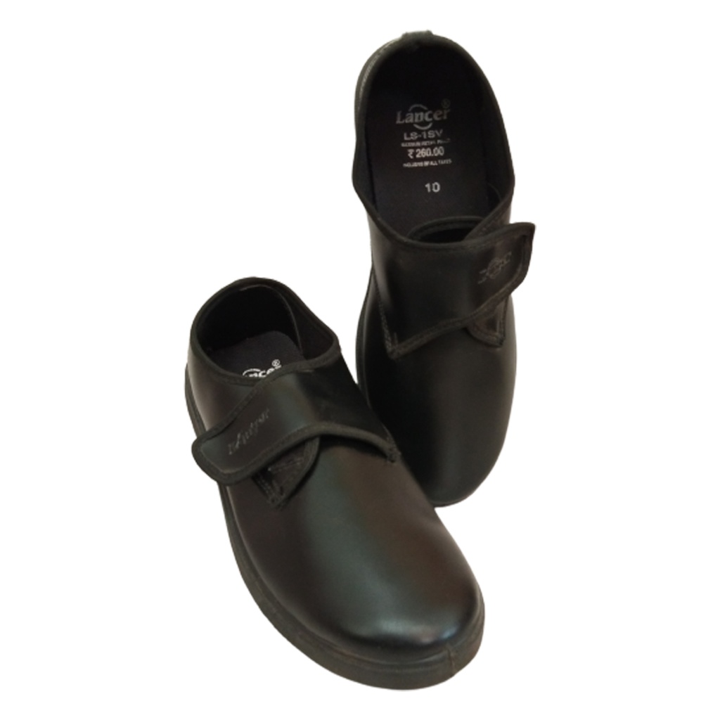 LANCER VELCRO SCHOOL SHOES BLACK