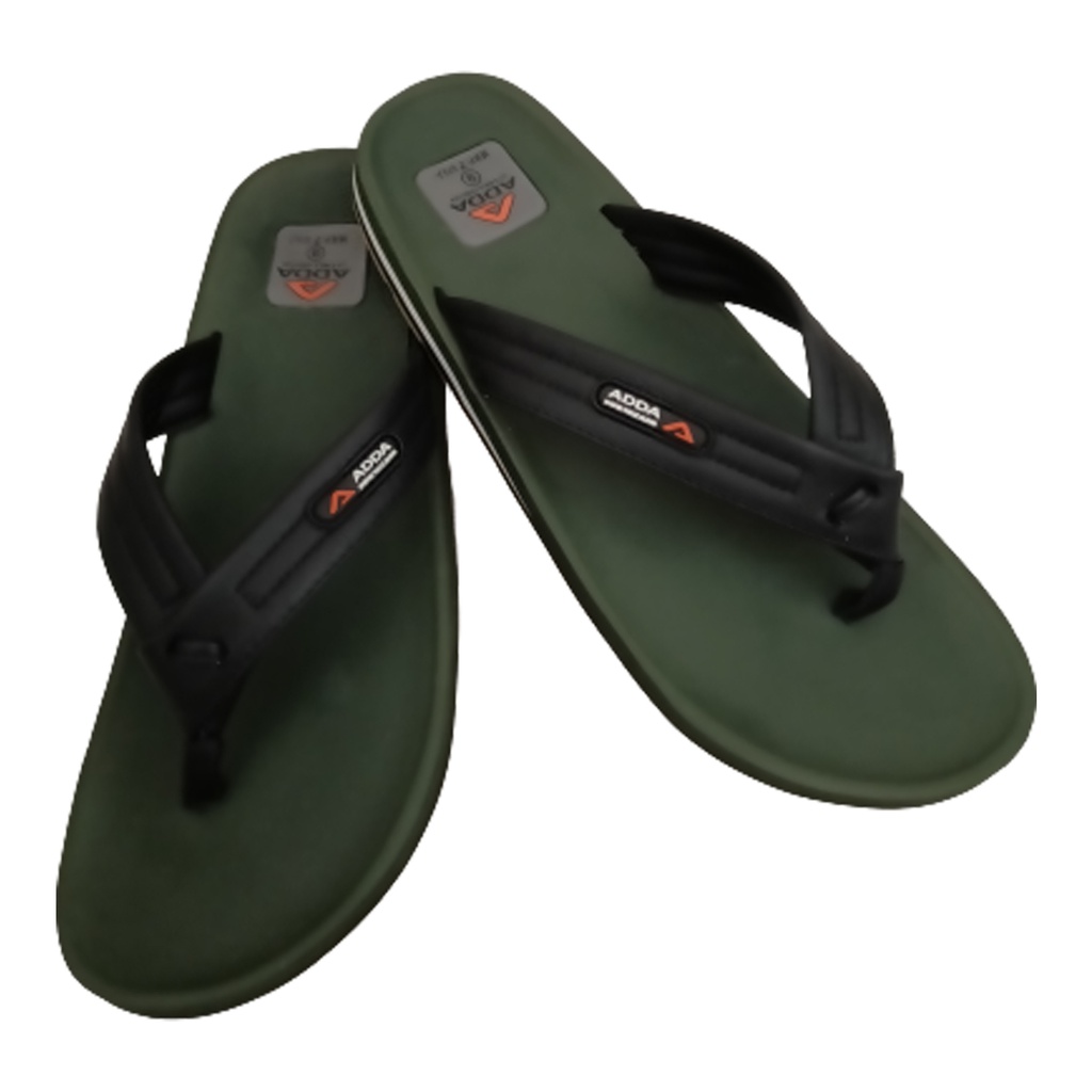 ADDA WOW ONLY ONE OLIVE /BLACK MEN'S SLIPPER