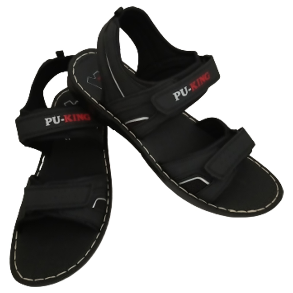 PU KING PSD 121 BLACK MEN'S SPORT SANDLE