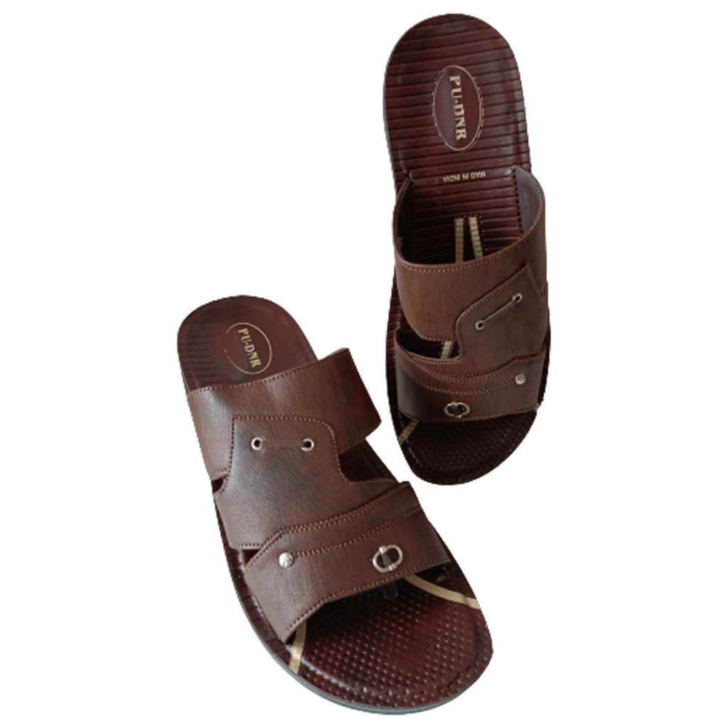 PU-DNR SLR-VICTOR-05 BROWN MEN'S CHAPPAL