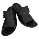 PU-DNR SLR-VICTOR-06 BLACK MEN'S CHAPPAL