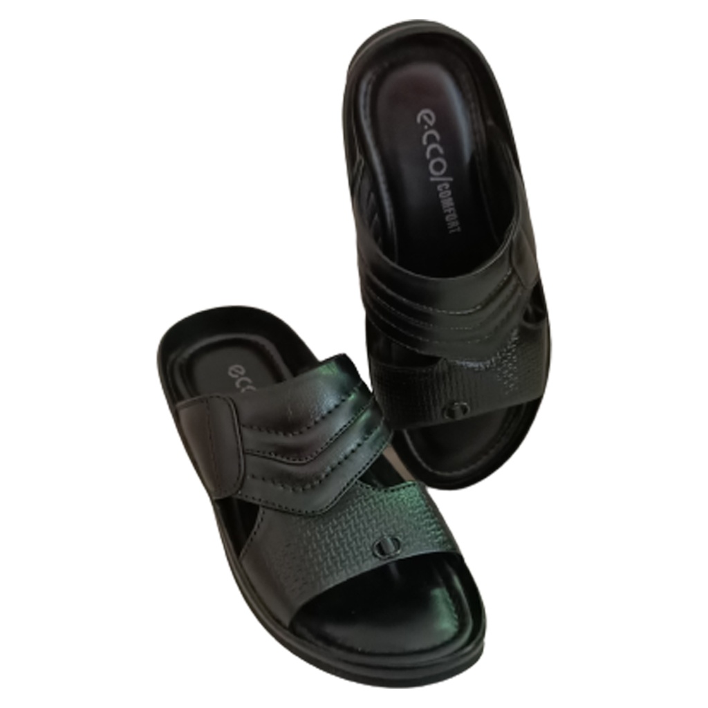 ECCO COMFORT MEN'S CASUAL CHAPPAL BLACK