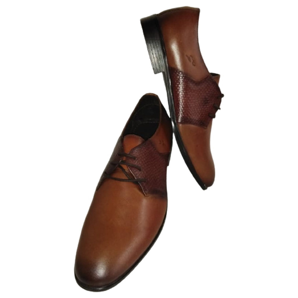 SHOEZAR 116 MEN'S LEATHER FORMAL SHOE TAN