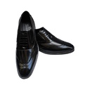 CURRENCY LEATHER MEN'S SHOE BLACK