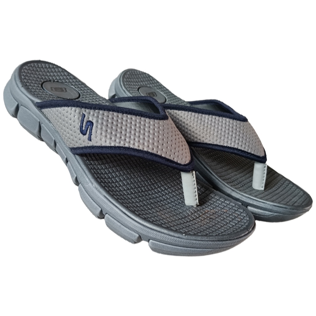 MEN'S SPORT SLIPPER GREY/BLUE