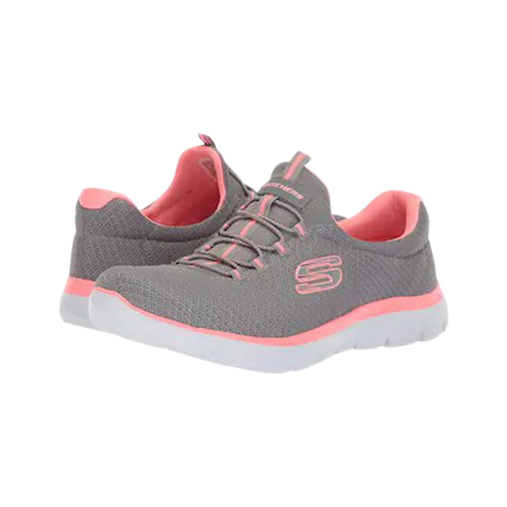 SKECHERS 12980 GRAY/PINK