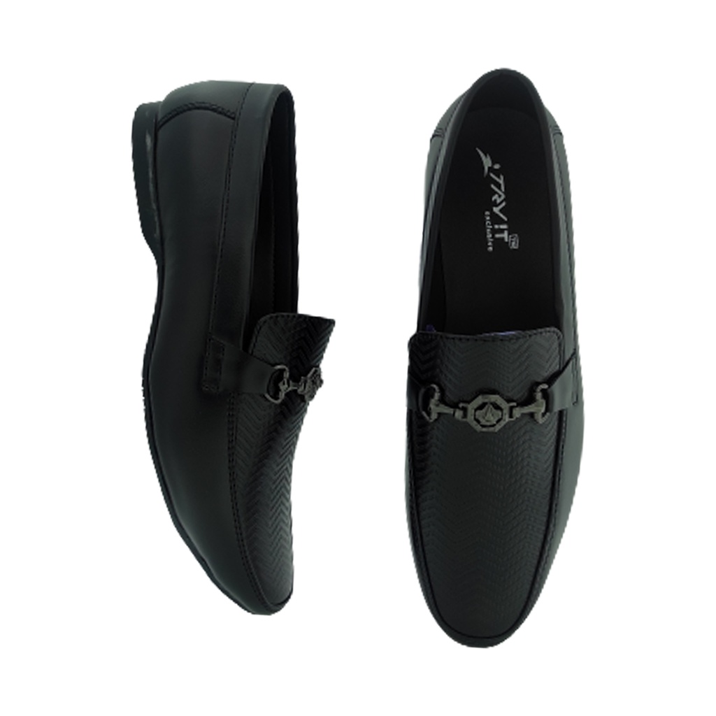 TRY IT 1901 BLACK MEN'S LOAFER