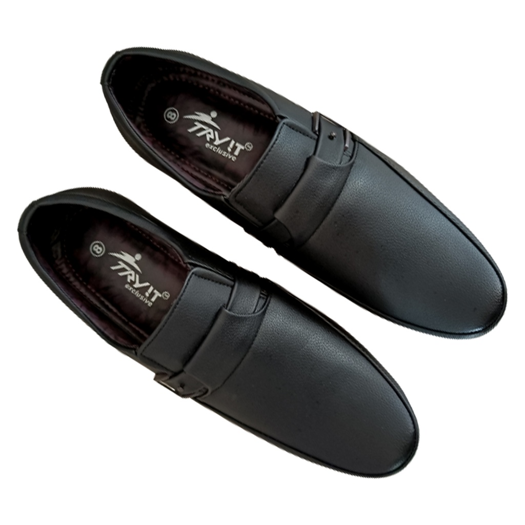 TRY IT MEN'S FORMAL SHOE BLACK