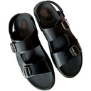 HITZ 6765 BLACK MEN'S LEATHER SANDAL