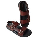 HITZ 6765 BROWN MEN'S LEATHER SANDAL