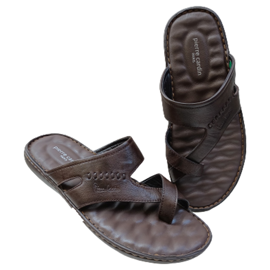 PIERRE CARDIN PC1031 BROWN MEN'S LETHER CHAPPAL