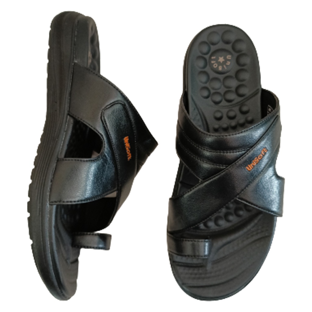 UNISOFT 458-10 BLACK MEN'S CHAPPAL