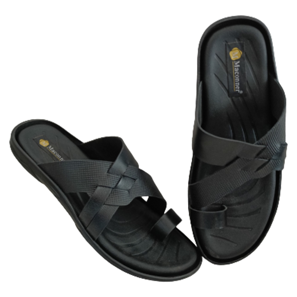 MACONNER 7706 BLACK MEN'S CHAPPAL