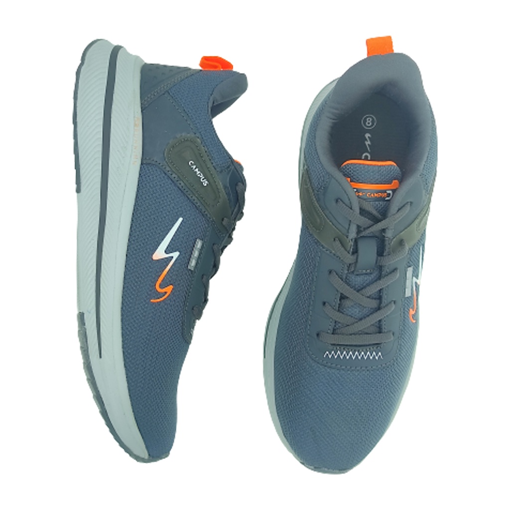 CAMPUS CAMP-MAC D.GREY/ORANGE MEN'S SPORT SHOE