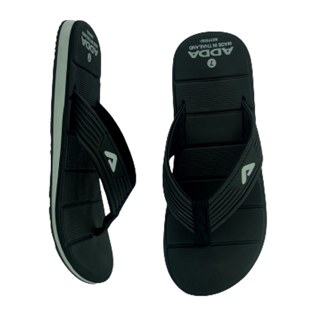 ADDA MATRIX BLACK MEN'S SLIPPER