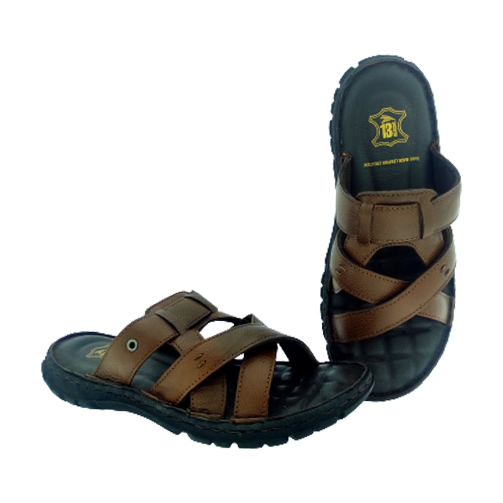 13 REASONS LC-402 BROWN MEN'S LETHER CHAPPAL