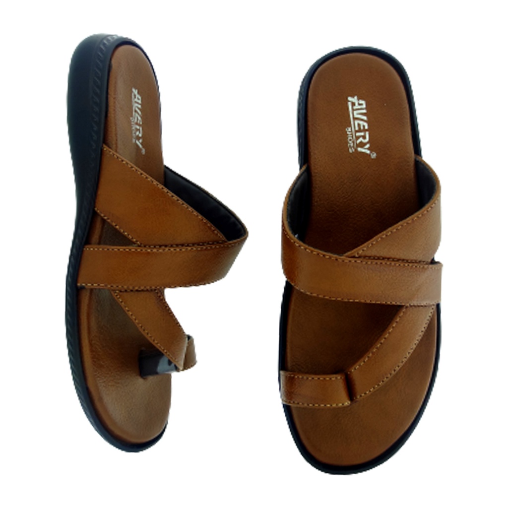 AVERY MEN'S CASUAL CHAPPAL TAN